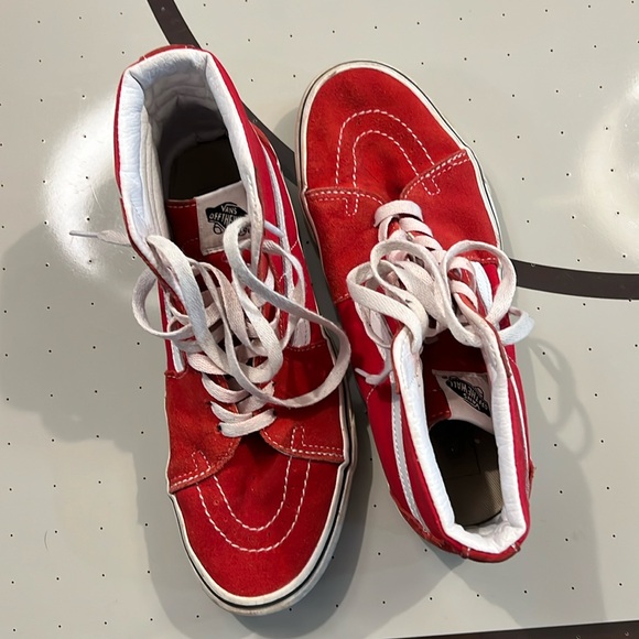 Vans Shoes - ⚡️VANS Red High Top Skate Sneakers